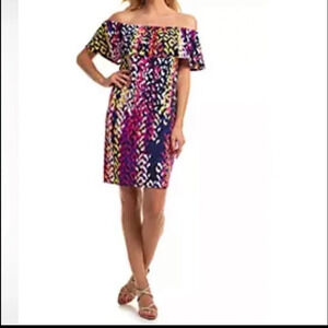 NWT Trina Turk Off the Shoulder Dress Size Small